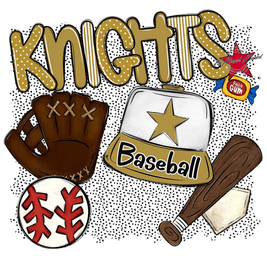 Knights Baseball Spirit-Gold
