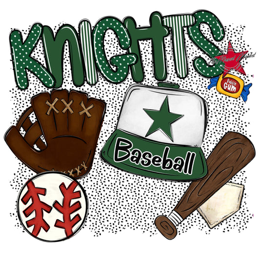 Knights Baseball Spirit-Green
