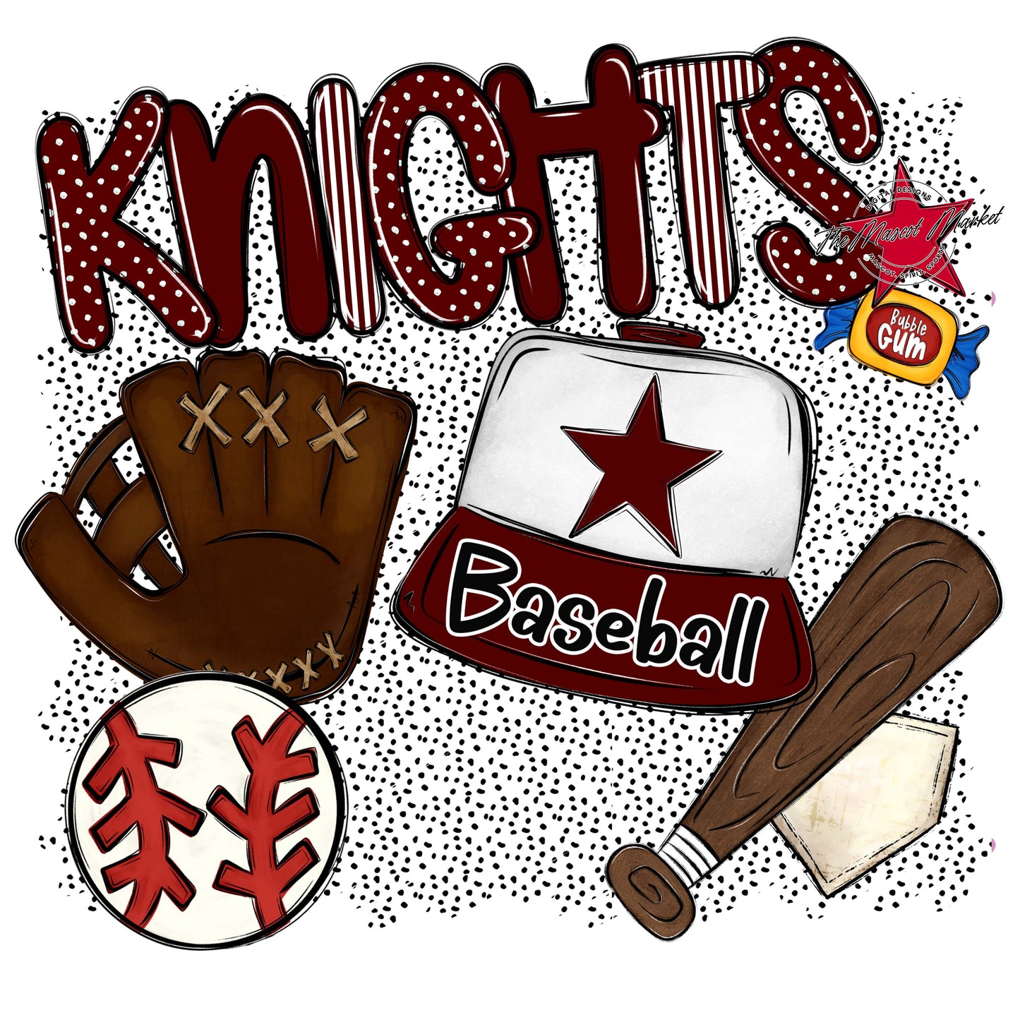 Knights Baseball Spirit-Maroon