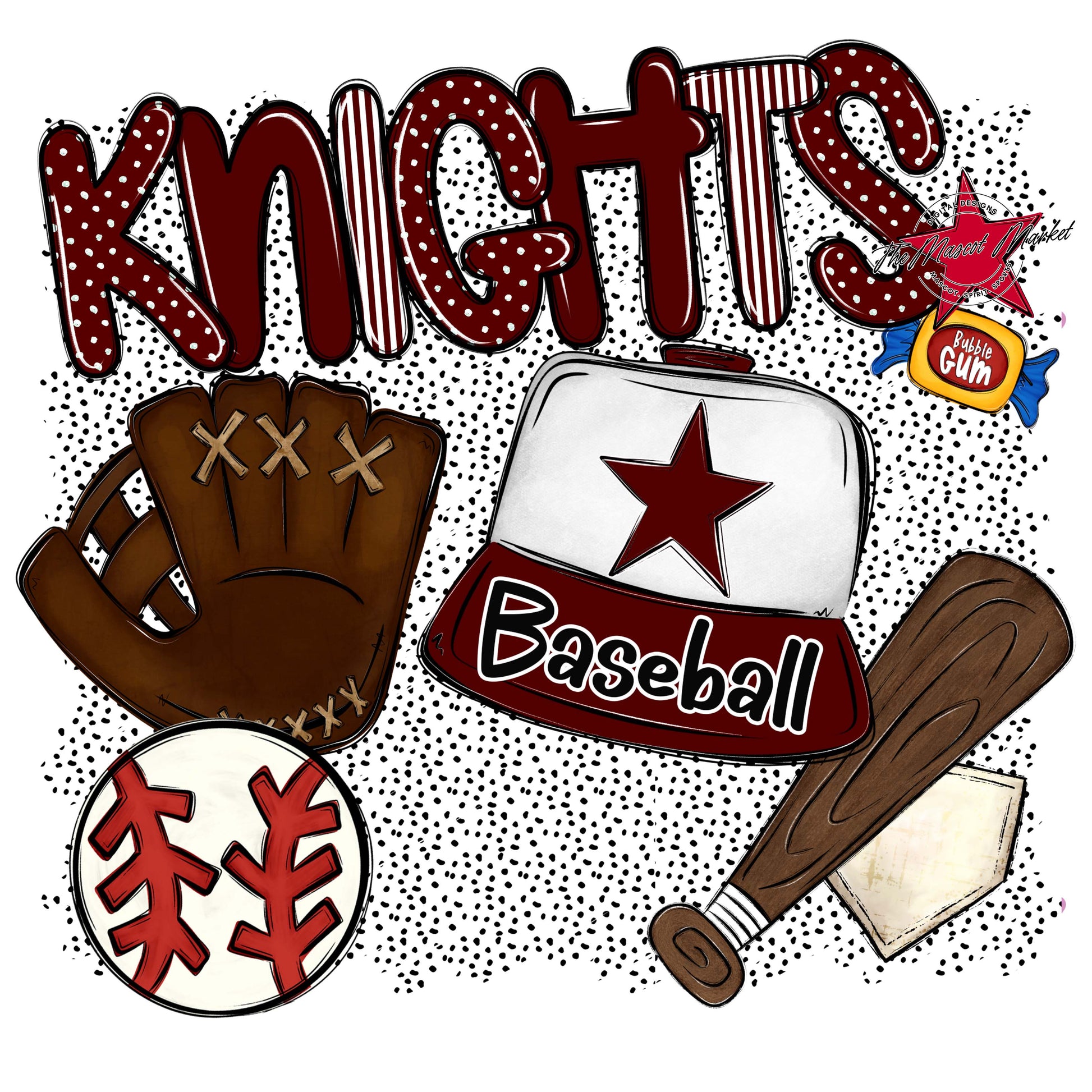 Knights Baseball Spirit-Maroon