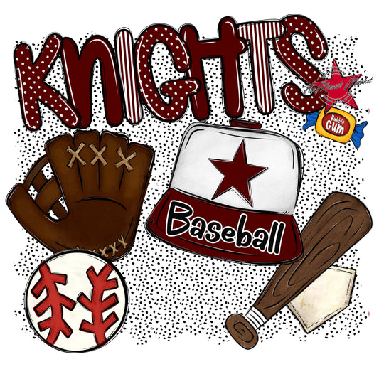 Knights Baseball Spirit-Maroon