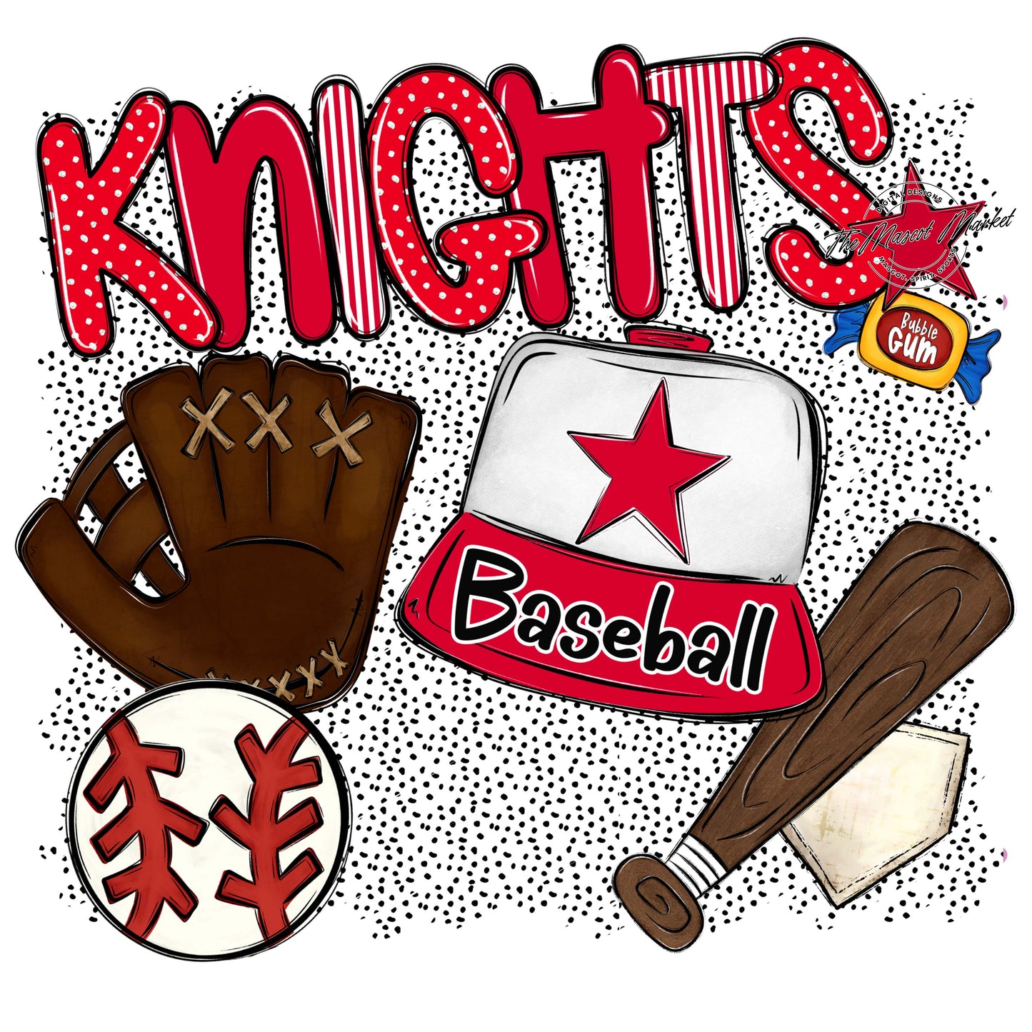 Knights Baseball Spirit-Red