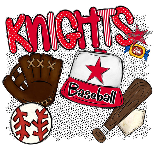 Knights Baseball Spirit-Red