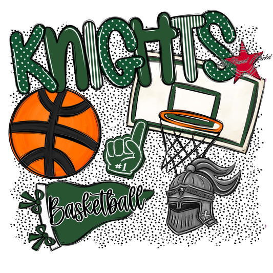 Knights Basketball Spirit-Green