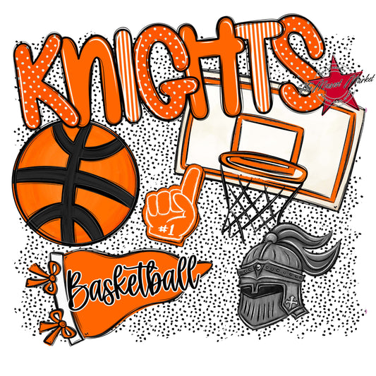 Knights Basketball Spirit-Orange