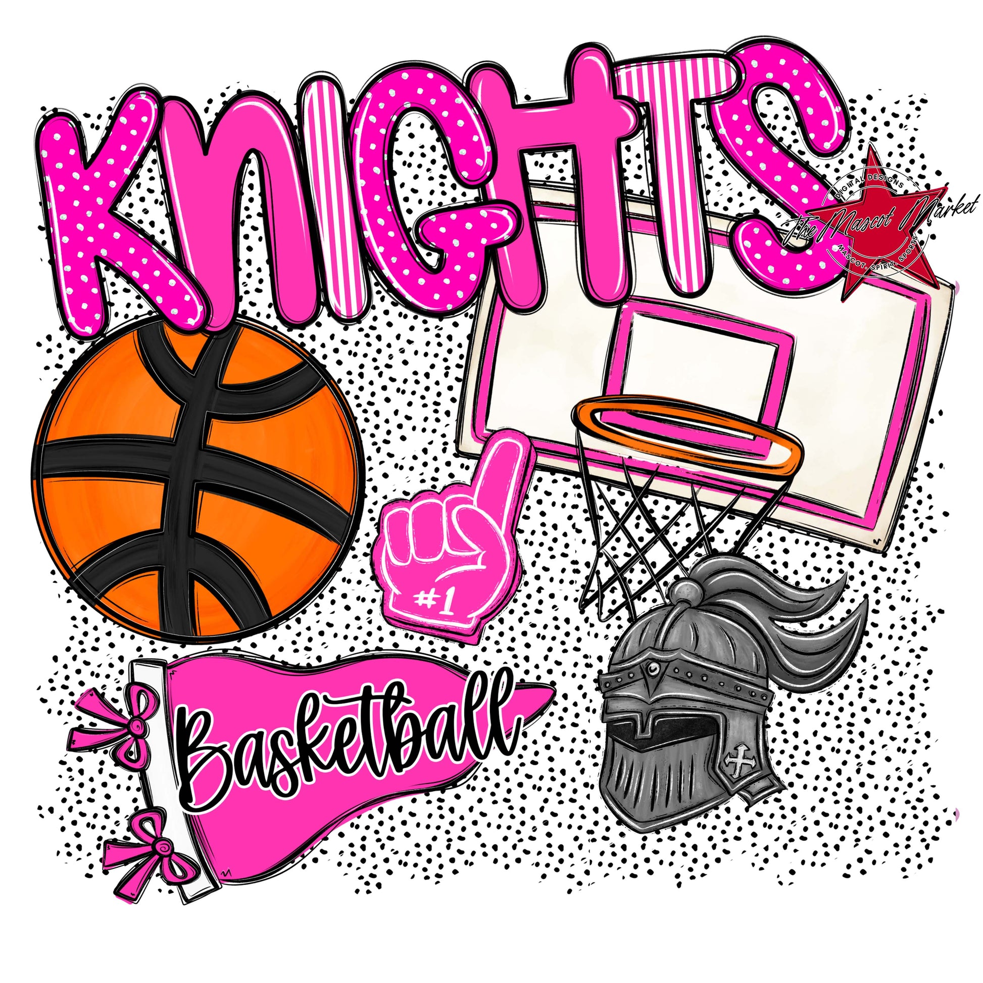 Knights Basketball Spirit-Pink