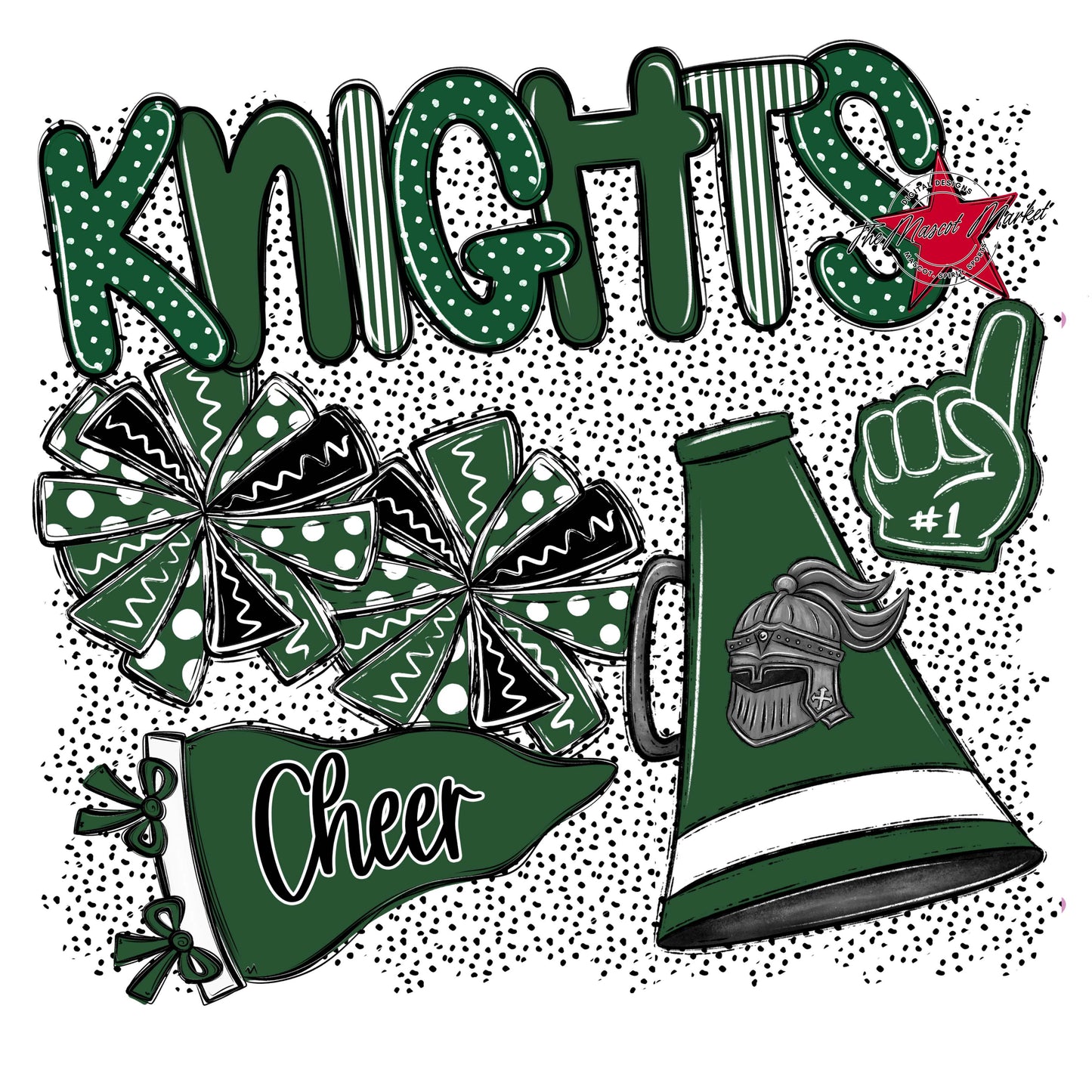Knights Cheer Spirit-Green
