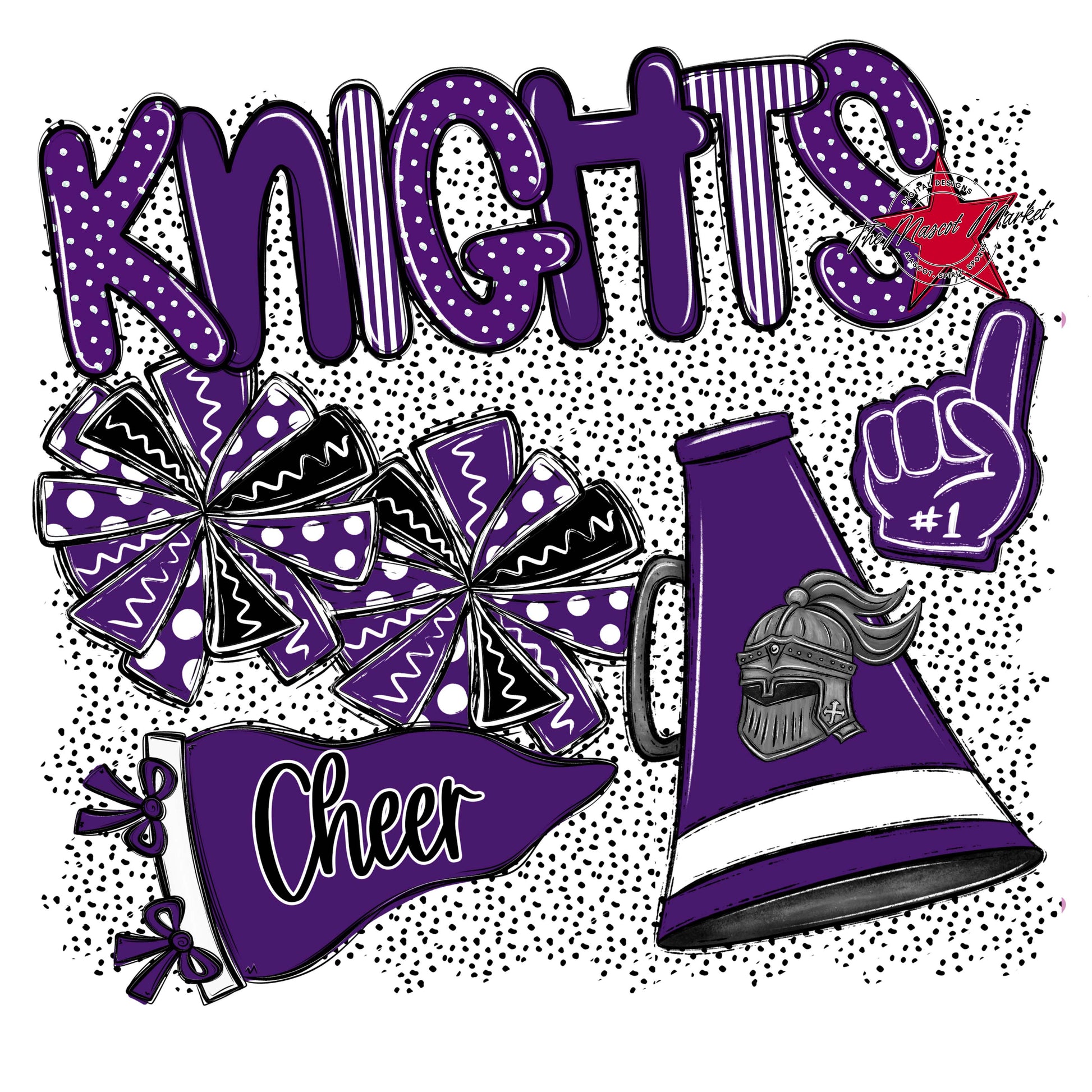 Knights Cheer Spirit-Purple