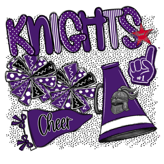 Knights Cheer Spirit-Purple
