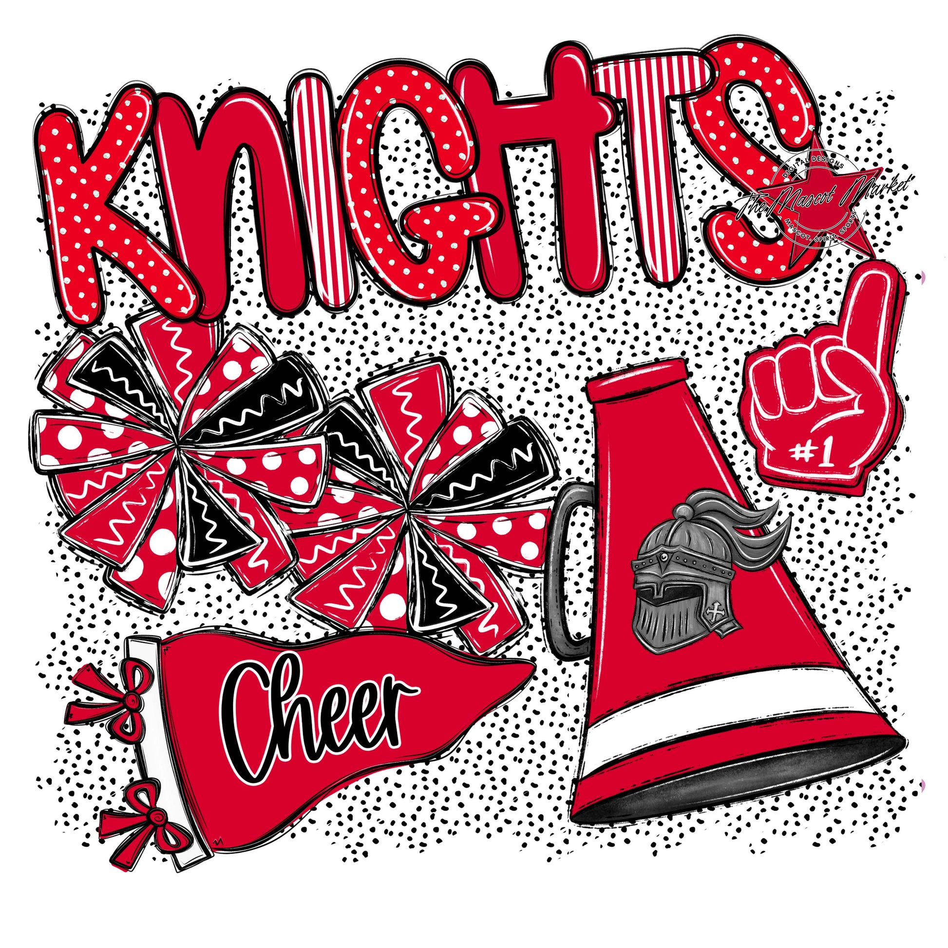 Knights Cheer Spirit-Red