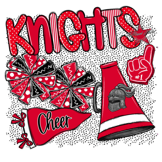 Knights Cheer Spirit-Red