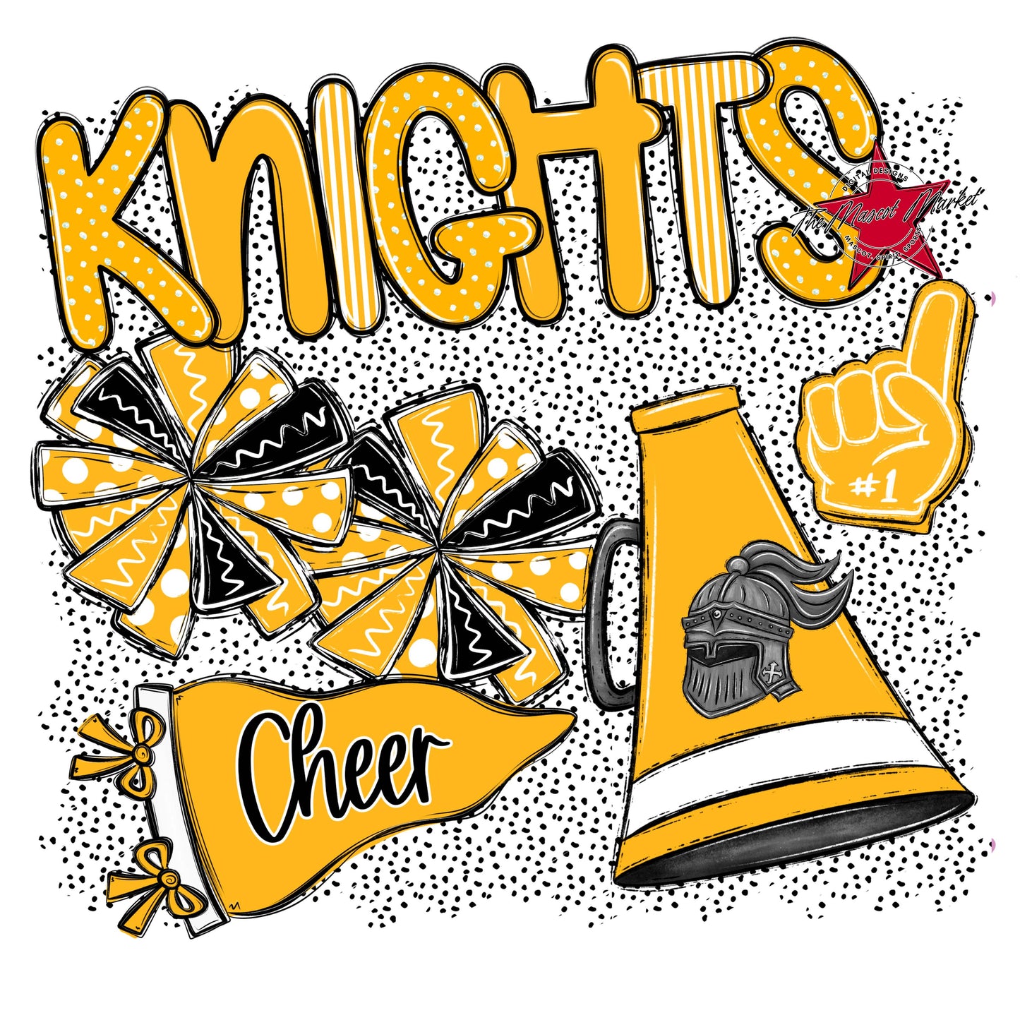 Knights Cheer Spirit-Yellow