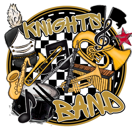 Knights Circle Band Design-Gold