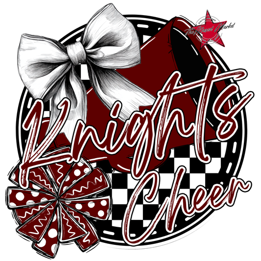 Knights Circle Cheer Design-Maroon