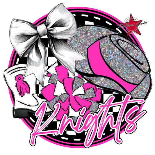 Knights Circle Drillteam Design-Pink