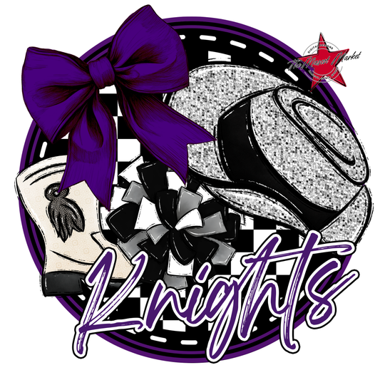 Knights Circle Drillteam Design-Purple