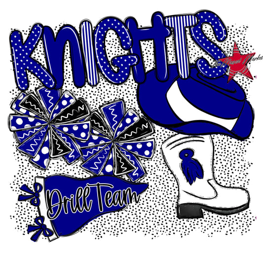 Knights Drillteam Spirit-Blue