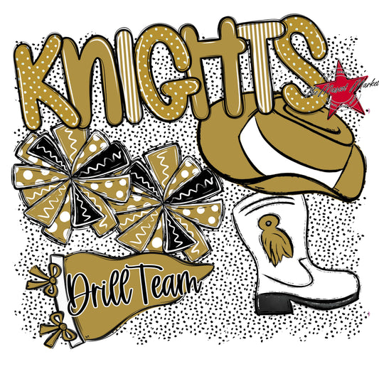 Knights Drillteam Spirit-Gold
