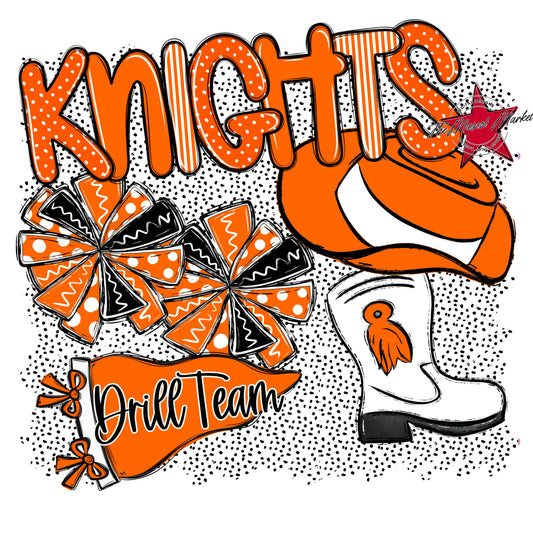 Knights Drillteam Spirit-Orange