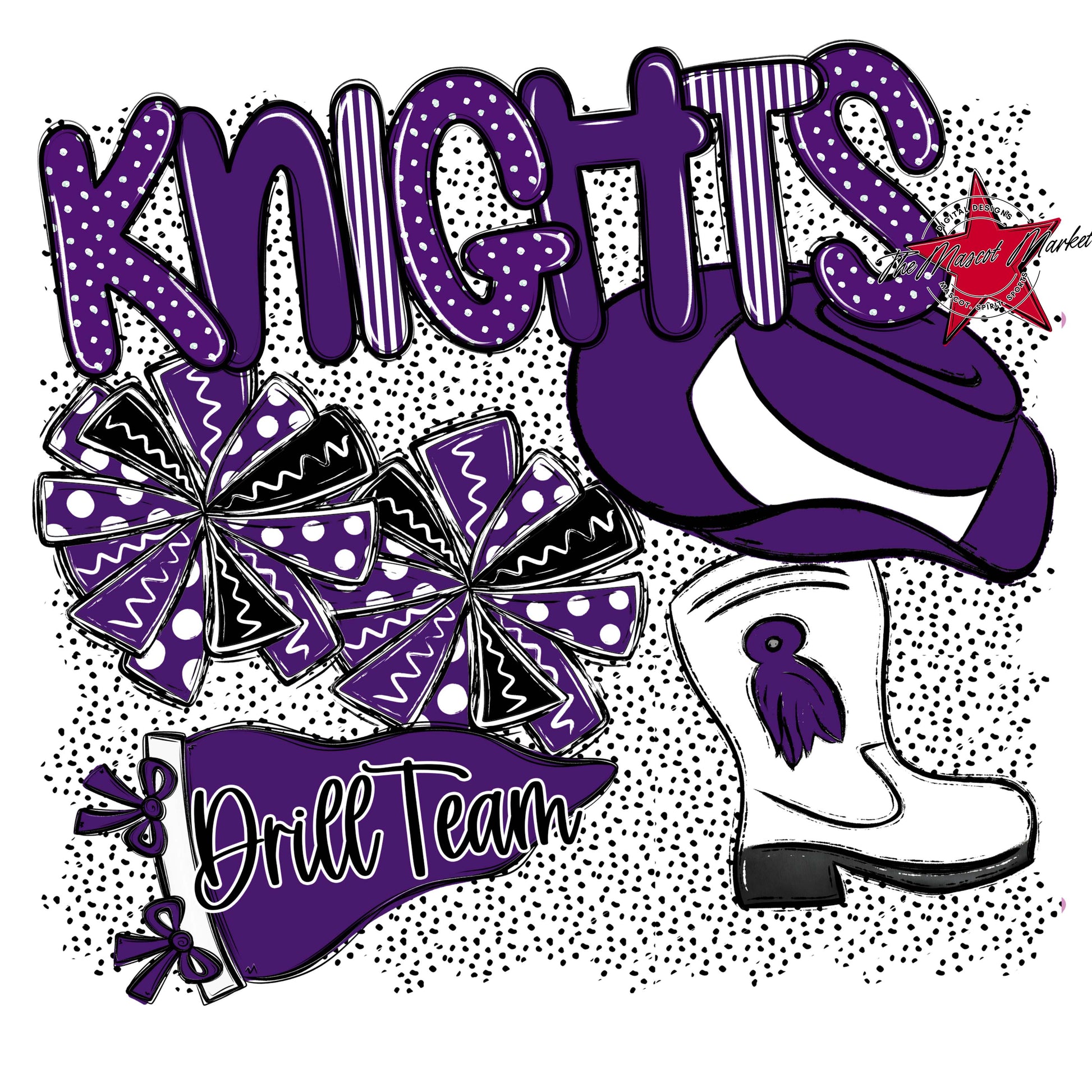 Knights Drillteam Spirit-Purple