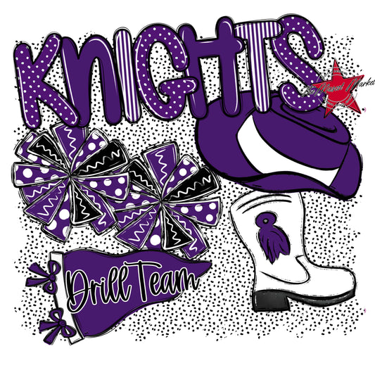 Knights Drillteam Spirit-Purple