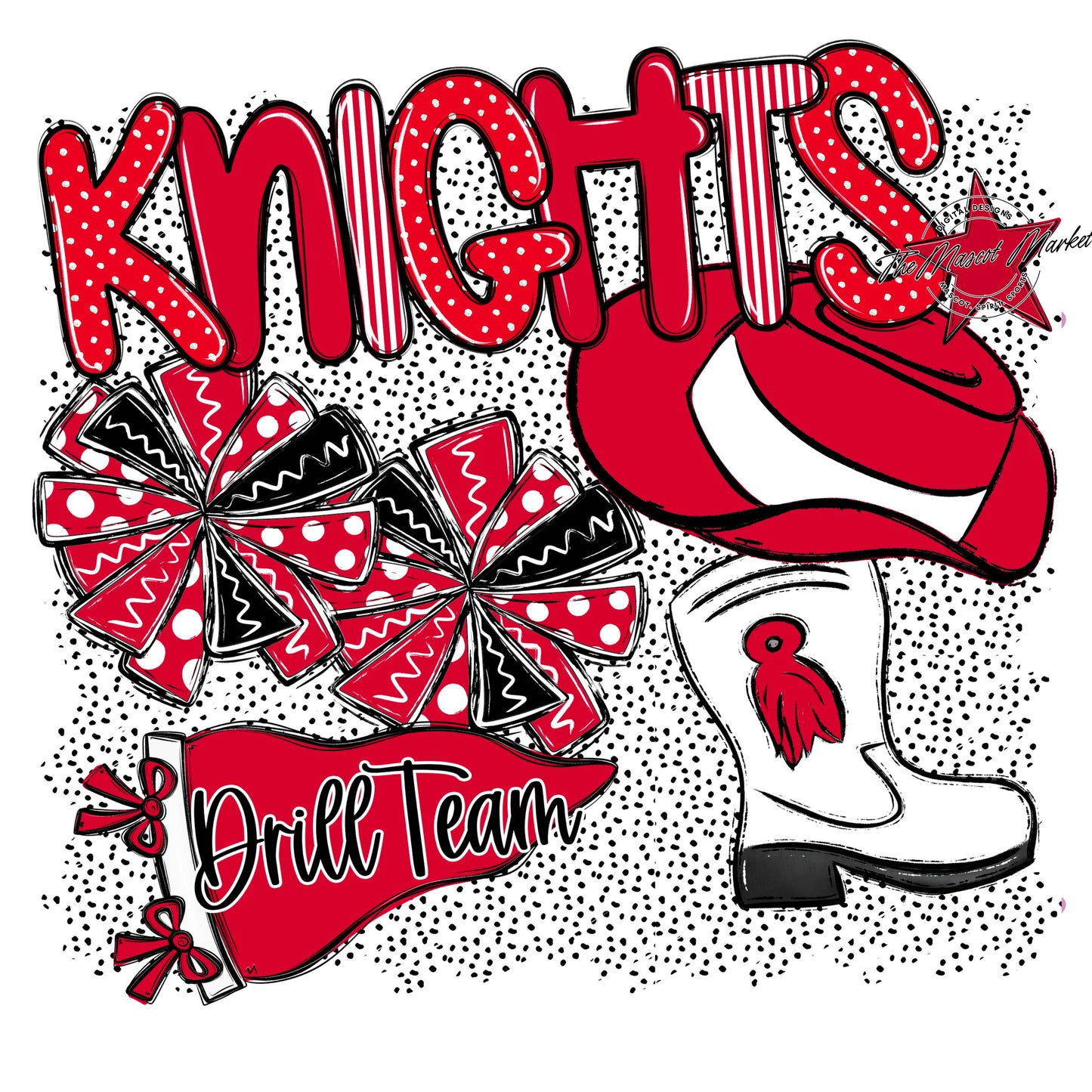 Knights Drillteam Spirit-Red