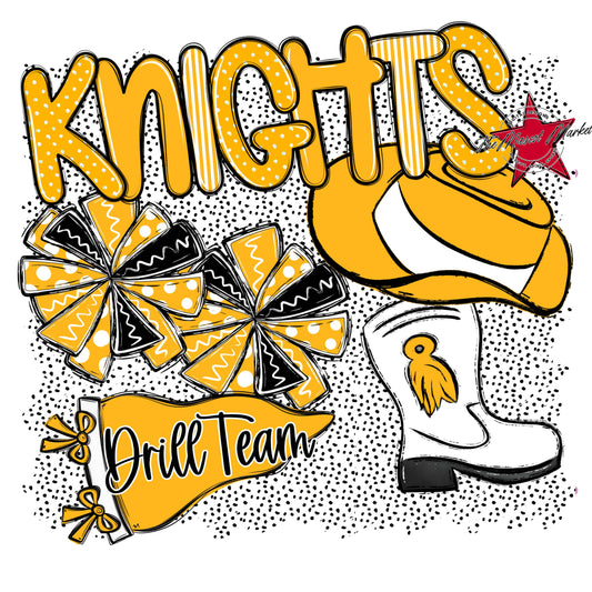Knights Drillteam Spirit-Yellow