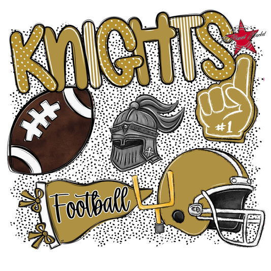 Knights Football Spirit-Gold