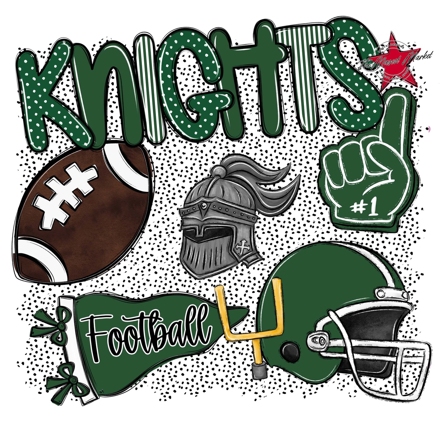 Knights Football Spirit-Green