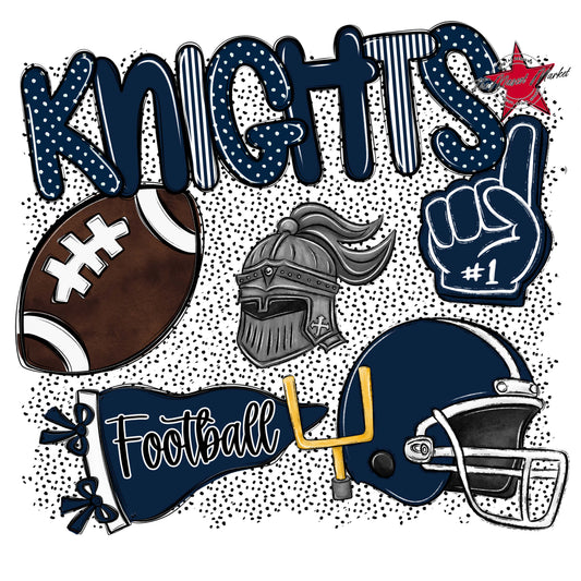 Knights Football Spirit-Navy