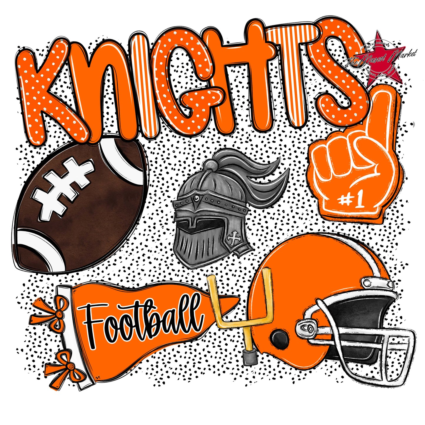 Knights Football Spirit-Orange