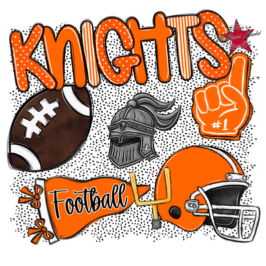 Knights Football Spirit-Orange