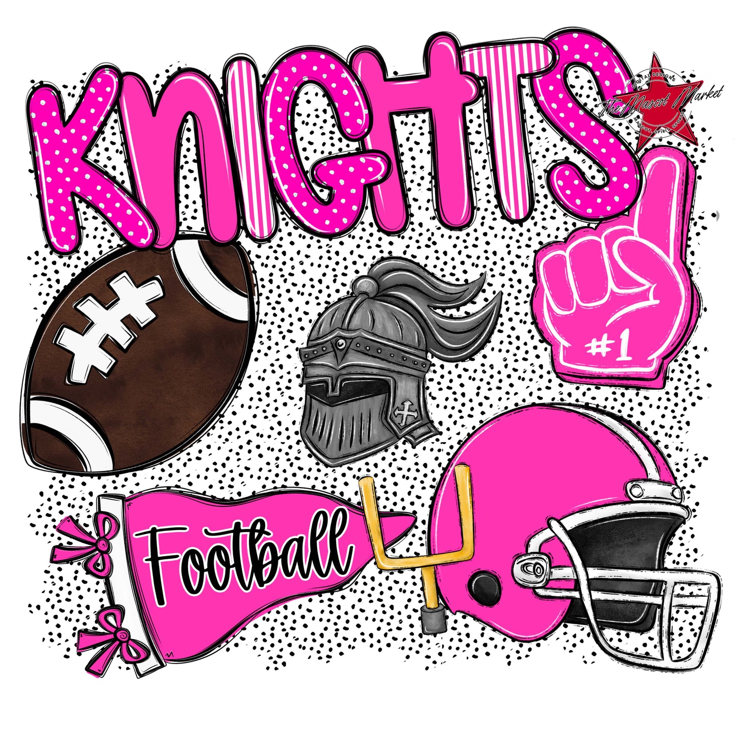 Knights Football Spirit-Pink