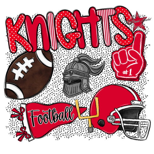Knights Football Spirit-Red