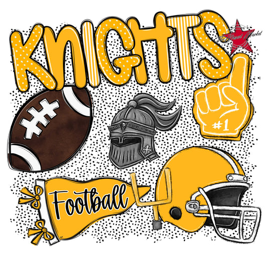 Knights Football Spirit-Yellow