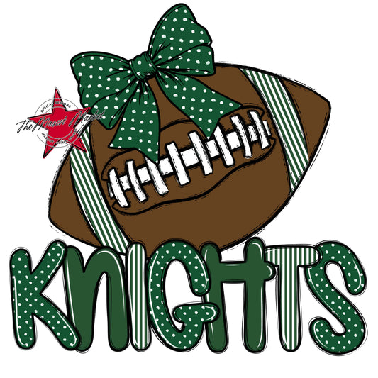 Knights Football Spirit Design-Green