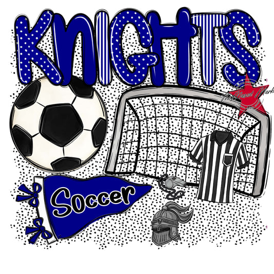 Knights Soccer Spirit-Blue