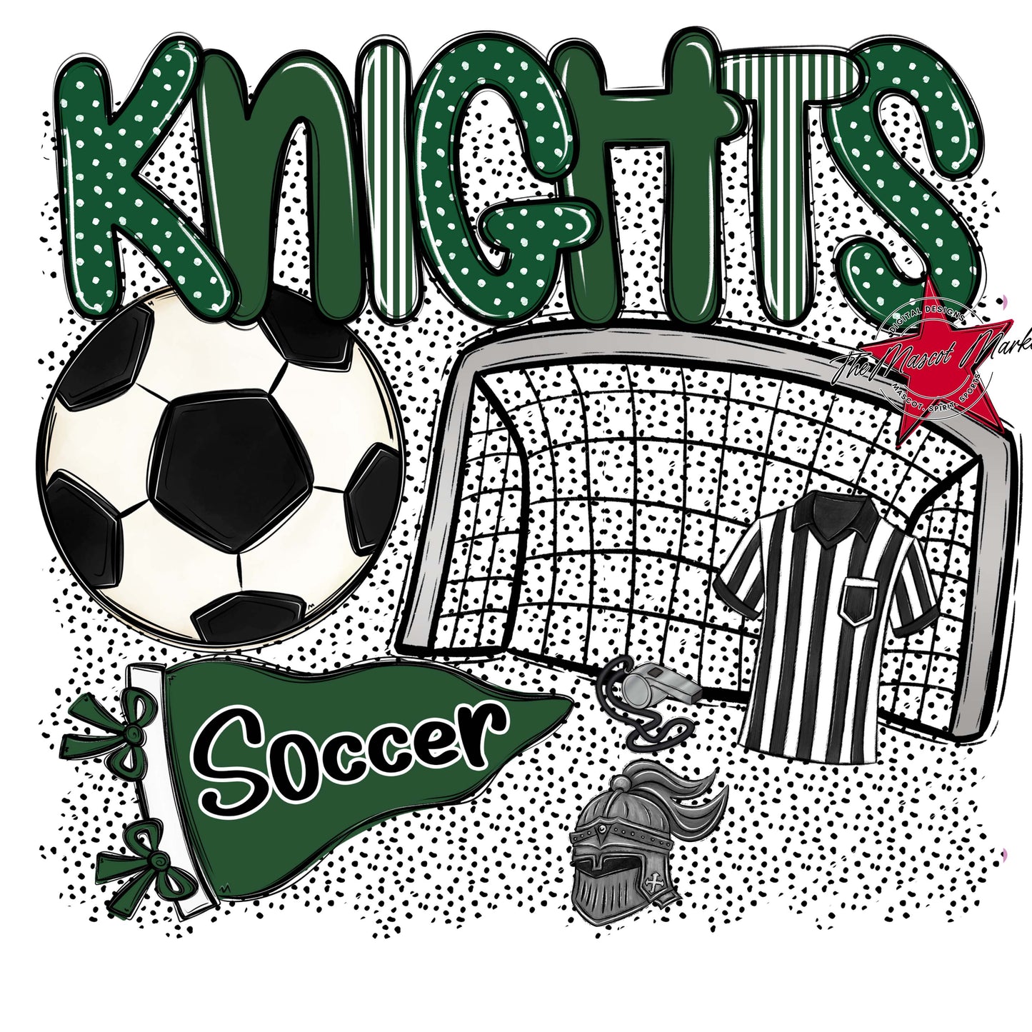 Knights Soccer Spirit-Green