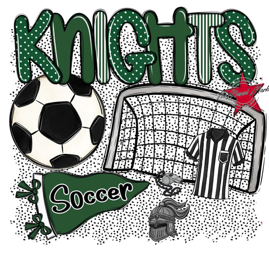 Knights Soccer Spirit-Green