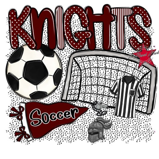 Knights Soccer Spirit-Maroon
