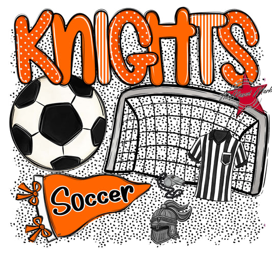 Knights Soccer Spirit-Orange