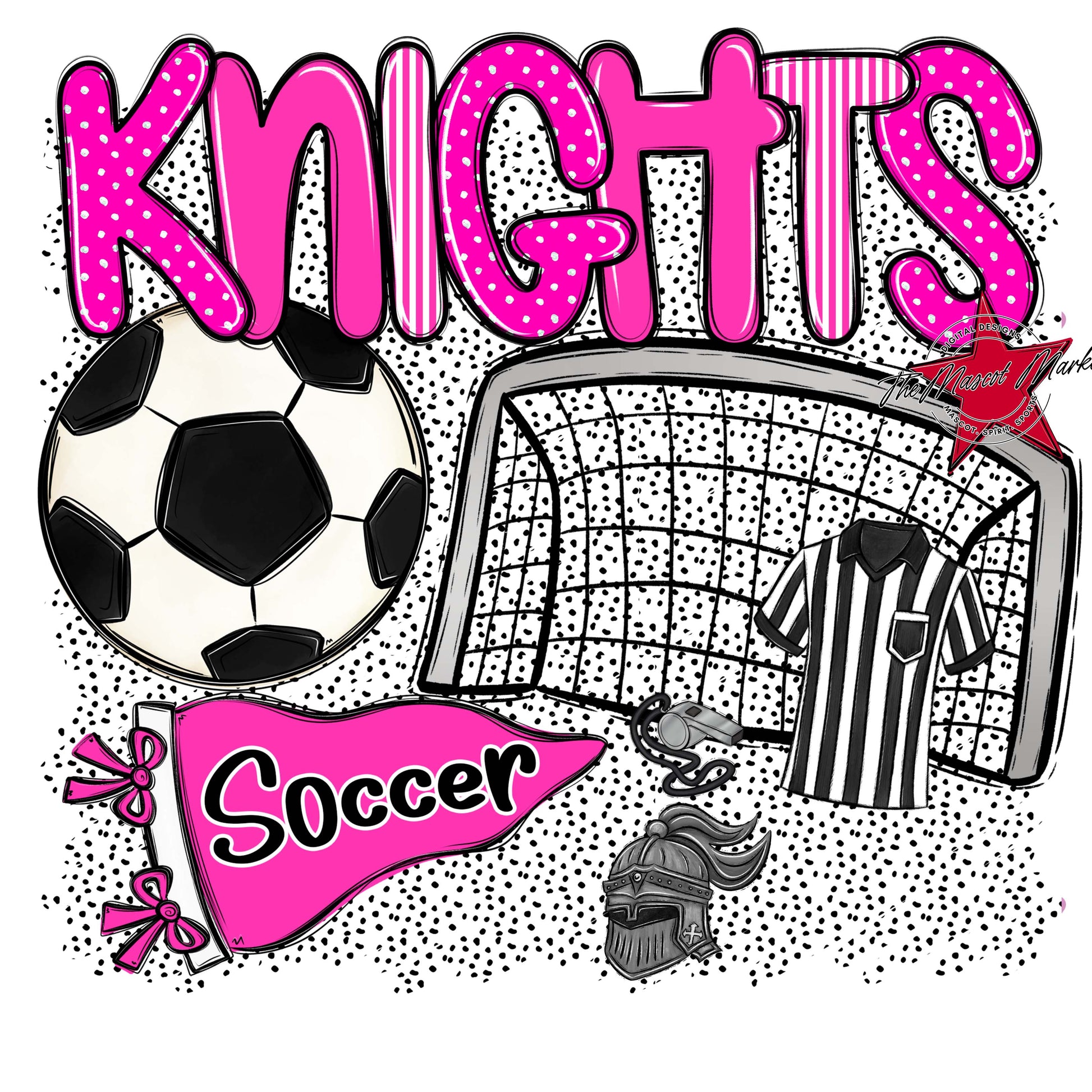 Knights Soccer Spirit-Pink