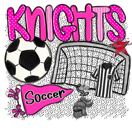 Knights Soccer Spirit-Pink