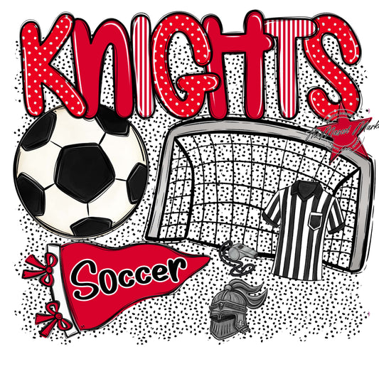Knights Soccer Spirit-Red