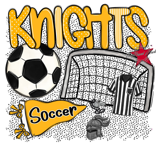 Knights Soccer Spirit-Yellow