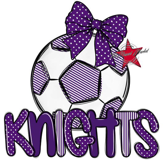 Knights Soccer Spirit Design-Purple