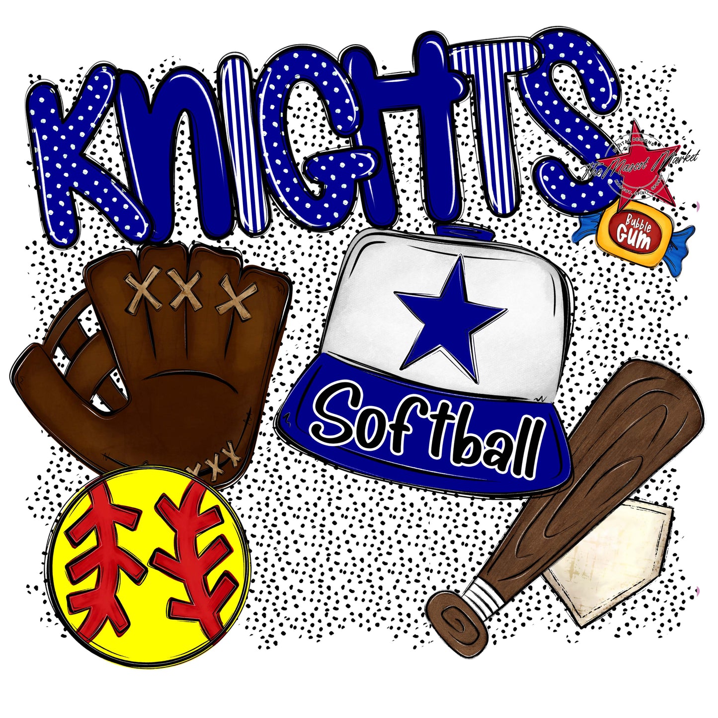 Knights Softball Spirit-Blue