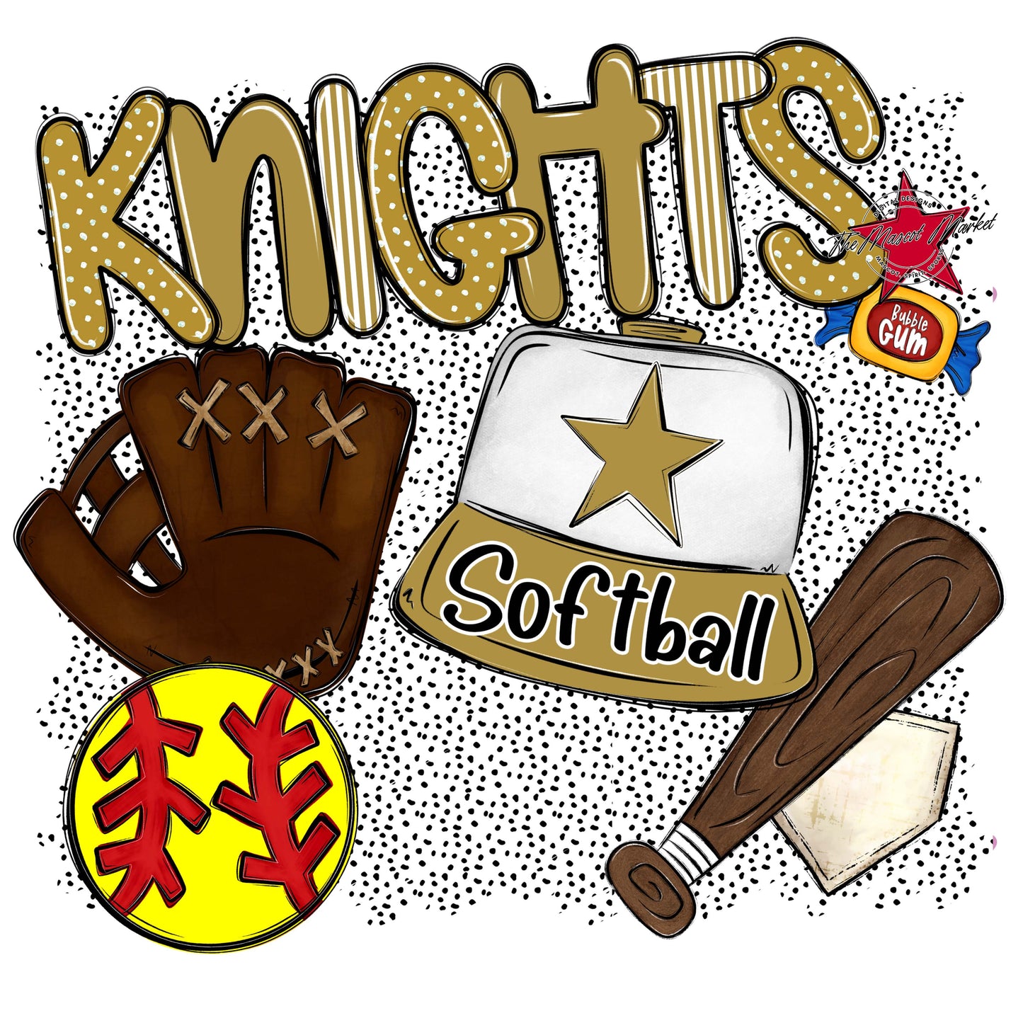 Knights Softball Spirit-Gold