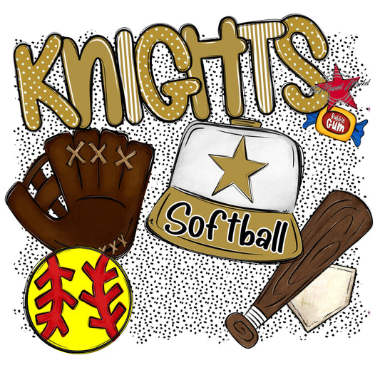 Knights Softball Spirit-Gold