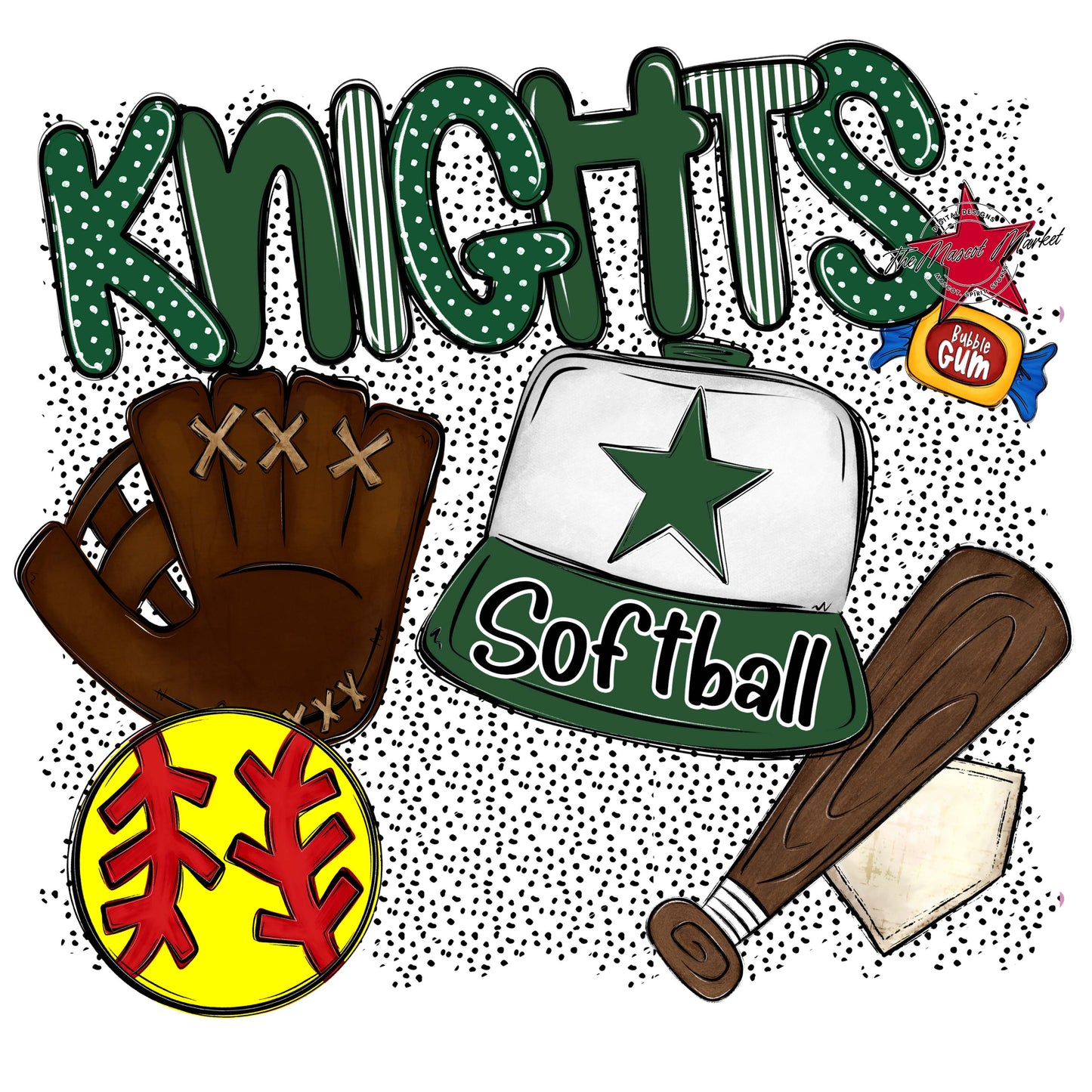 Knights Softball Spirit-Green
